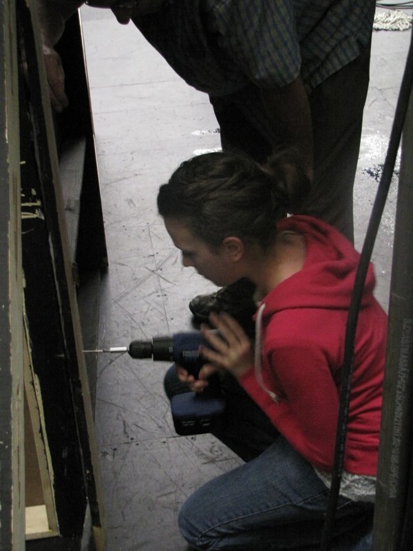 Behind the scenes — set construction