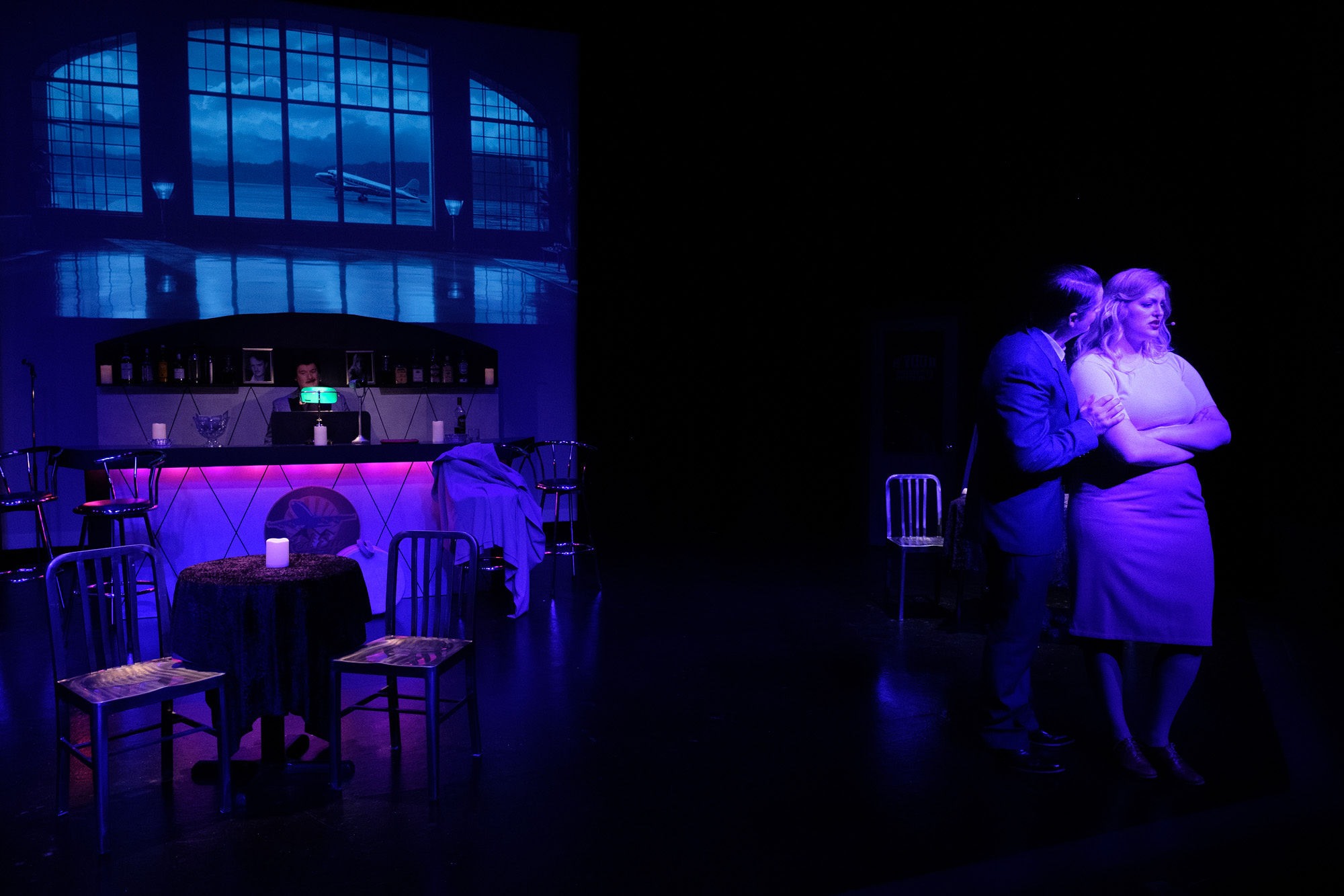 Stage production and projection design photograph